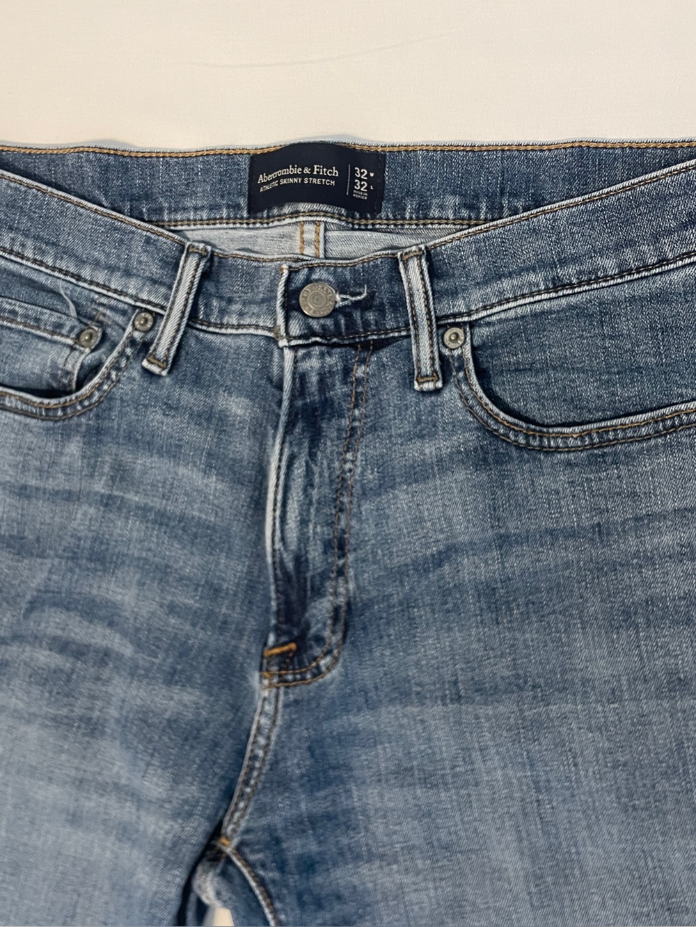 Abercrombie & Fitch Med Blue Distressed Denim Jeans
